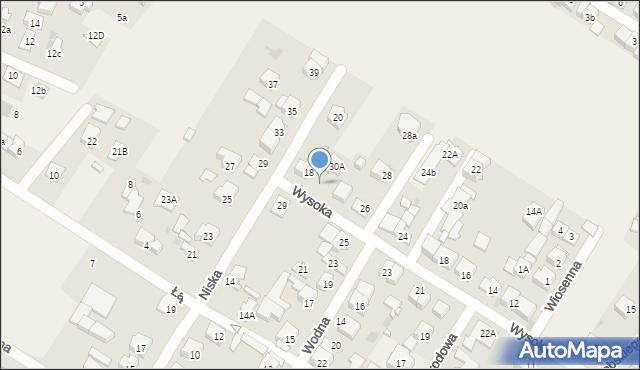 Raszyn, Wysoka, 30, mapa Raszyn