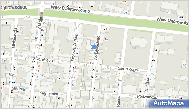 Rawicz, Wyszyńskiego Stefana, ks. kard., 9, mapa Rawicz