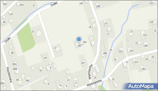 Rogów, Wytrzęsów, 14b, mapa Rogów