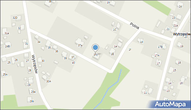 Rogów, Wytrzęsów, 37c, mapa Rogów