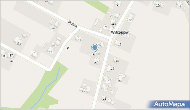 Rogów, Wyzwolenia, 17A, mapa Rogów