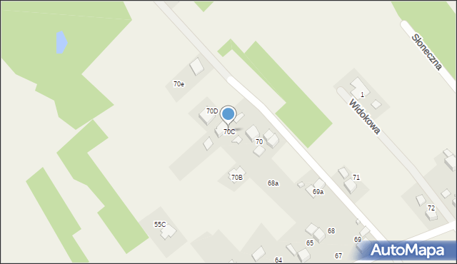 Rogów, Wyzwolenia, 70C, mapa Rogów