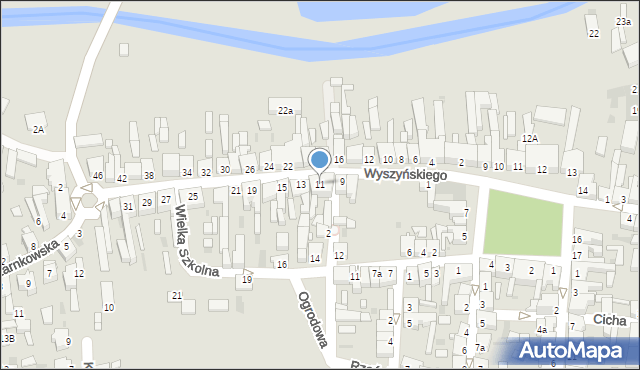 Rogoźno, Wyszyńskiego Stefana, ks. kard., 11, mapa Rogoźno