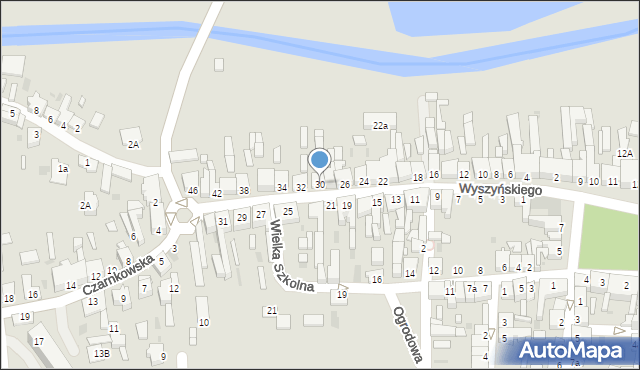Rogoźno, Wyszyńskiego Stefana, ks. kard., 30, mapa Rogoźno