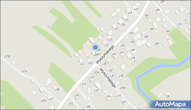 Ropczyce, Wyszyńskiego Stefana, ks. kard., 125, mapa Ropczyce