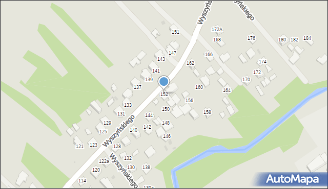 Ropczyce, Wyszyńskiego Stefana, ks. kard., 152, mapa Ropczyce