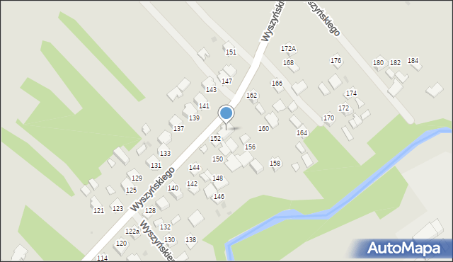 Ropczyce, Wyszyńskiego Stefana, ks. kard., 154, mapa Ropczyce