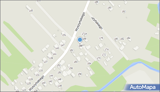 Ropczyce, Wyszyńskiego Stefana, ks. kard., 166, mapa Ropczyce