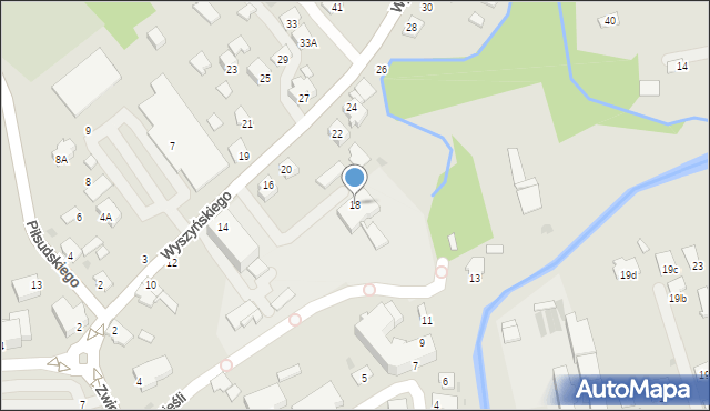 Ropczyce, Wyszyńskiego Stefana, ks. kard., 18, mapa Ropczyce