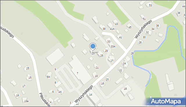 Ropczyce, Wyszyńskiego Stefana, ks. kard., 23, mapa Ropczyce