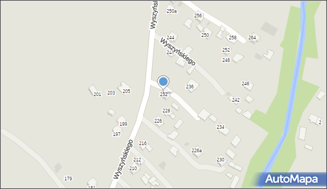 Ropczyce, Wyszyńskiego Stefana, ks. kard., 232, mapa Ropczyce