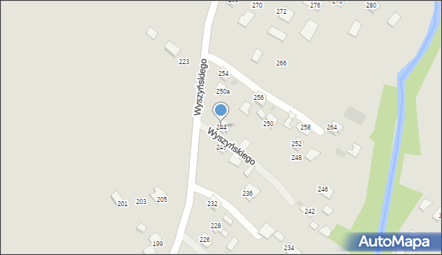 Ropczyce, Wyszyńskiego Stefana, ks. kard., 244, mapa Ropczyce