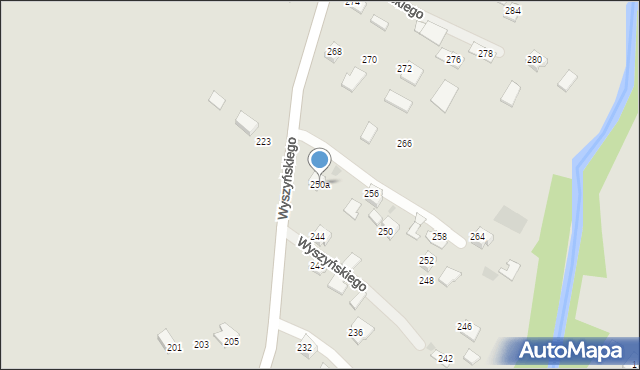 Ropczyce, Wyszyńskiego Stefana, ks. kard., 250a, mapa Ropczyce