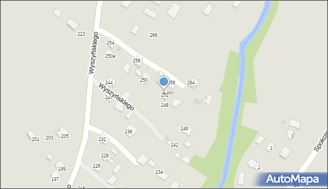 Ropczyce, Wyszyńskiego Stefana, ks. kard., 252, mapa Ropczyce