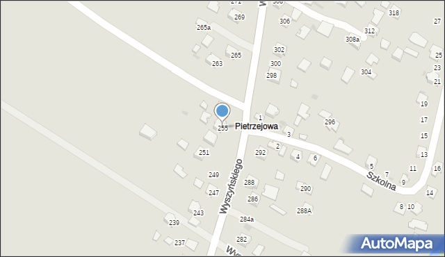 Ropczyce, Wyszyńskiego Stefana, ks. kard., 255, mapa Ropczyce