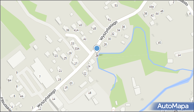 Ropczyce, Wyszyńskiego Stefana, ks. kard., 26, mapa Ropczyce