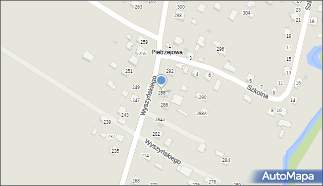 Ropczyce, Wyszyńskiego Stefana, ks. kard., 288, mapa Ropczyce