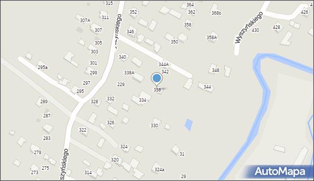 Ropczyce, Wyszyńskiego Stefana, ks. kard., 338, mapa Ropczyce