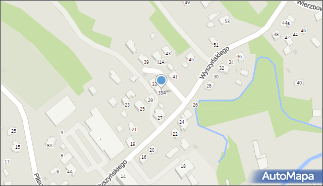 Ropczyce, Wyszyńskiego Stefana, ks. kard., 33A, mapa Ropczyce
