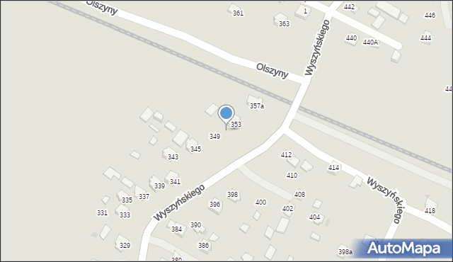 Ropczyce, Wyszyńskiego Stefana, ks. kard., 351, mapa Ropczyce