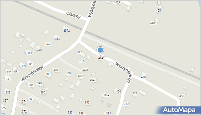 Ropczyce, Wyszyńskiego Stefana, ks. kard., 414, mapa Ropczyce