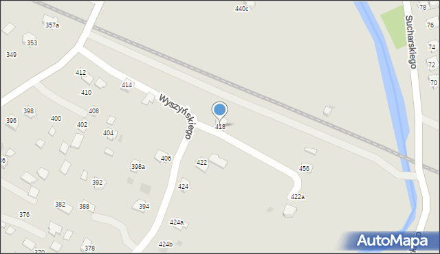 Ropczyce, Wyszyńskiego Stefana, ks. kard., 418, mapa Ropczyce