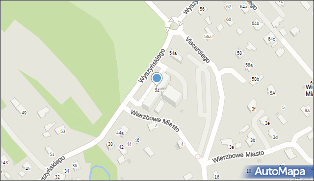 Ropczyce, Wyszyńskiego Stefana, ks. kard., 54, mapa Ropczyce