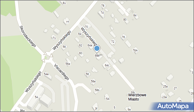 Ropczyce, Wyszyńskiego Stefana, ks. kard., 64b, mapa Ropczyce