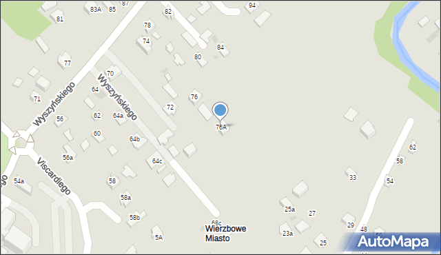 Ropczyce, Wyszyńskiego Stefana, ks. kard., 76A, mapa Ropczyce