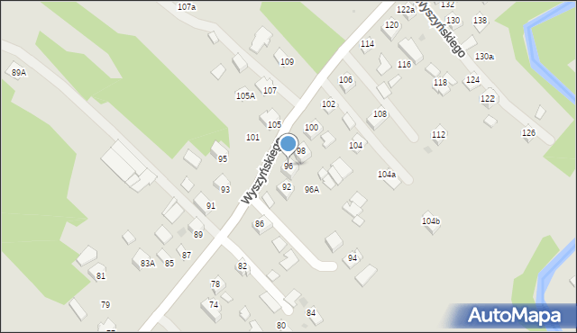 Ropczyce, Wyszyńskiego Stefana, ks. kard., 96, mapa Ropczyce