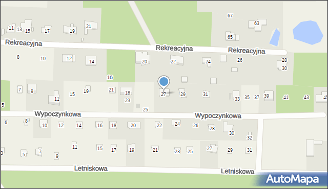 Rozalin, Wypoczynkowa, 27, mapa Rozalin