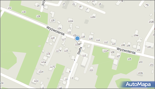 Ruda Śląska, Wyzwolenia, 113A, mapa Rudy Śląskiej