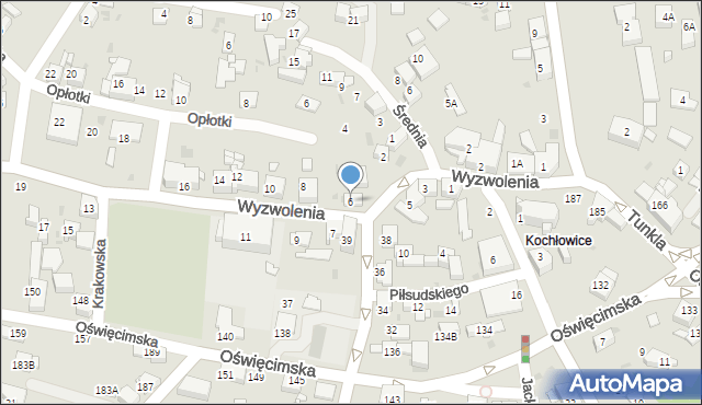 Ruda Śląska, Wyzwolenia, 6, mapa Rudy Śląskiej