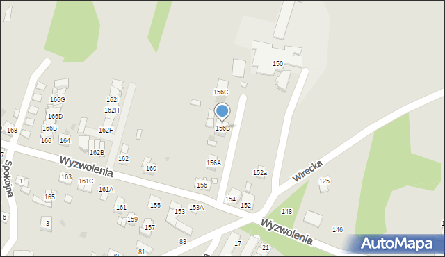 Ruda Śląska, Wyzwolenia, 156B, mapa Rudy Śląskiej