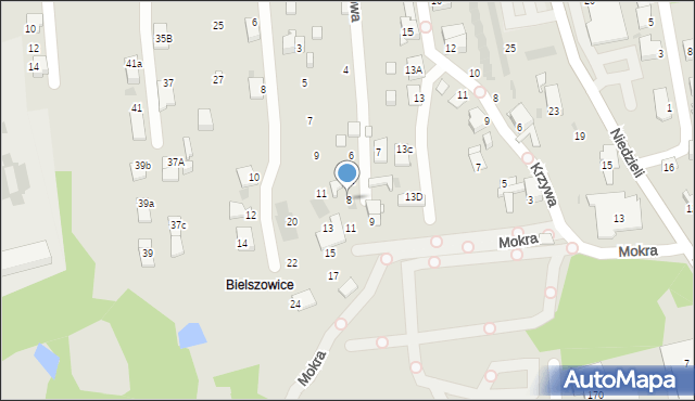 Ruda Śląska, Wypoczynkowa, 8, mapa Rudy Śląskiej