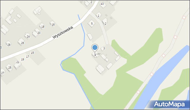 Rybienko Stare, Wyszkowska, 4, mapa Rybienko Stare