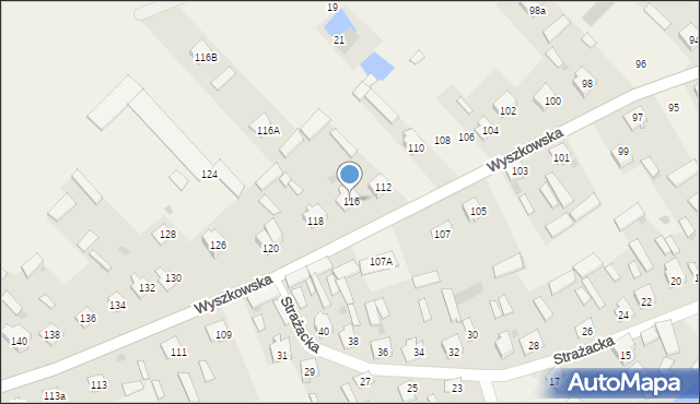 Rybno, Wyszkowska, 116, mapa Rybno