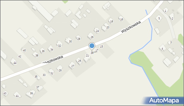 Rybno, Wyszkowska, 19, mapa Rybno
