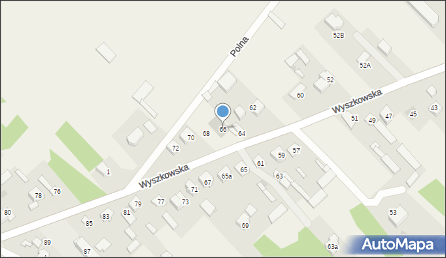Rybno, Wyszkowska, 66, mapa Rybno