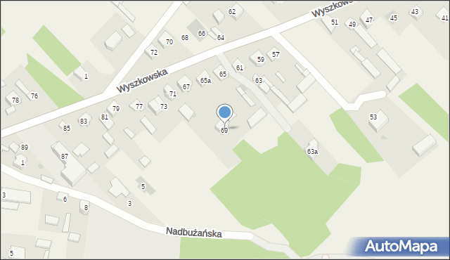 Rybno, Wyszkowska, 69, mapa Rybno