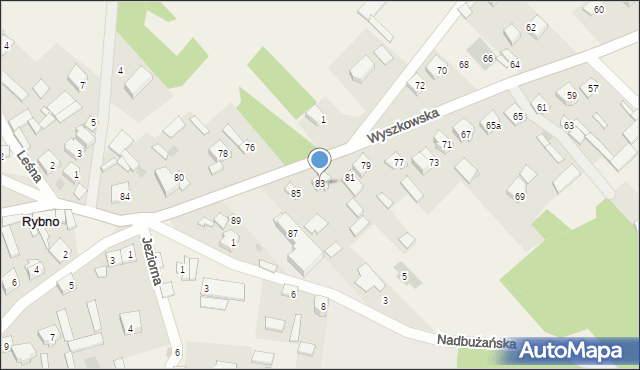 Rybno, Wyszkowska, 83, mapa Rybno
