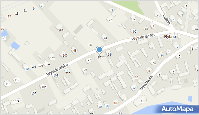 Rybno, Wyszkowska, 95, mapa Rybno