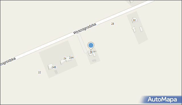 Rybno, Wyszogrodzka, 26, mapa Rybno