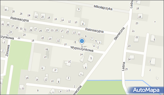 Rybojedzko, Wypoczynkowa, 6, mapa Rybojedzko