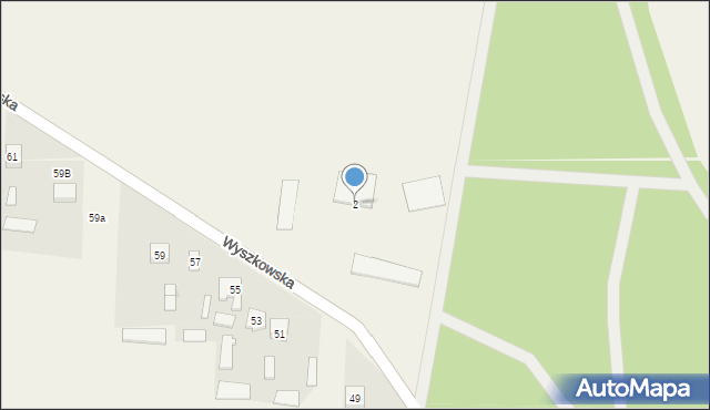 Rząśnik, Wyszkowska, 2, mapa Rząśnik