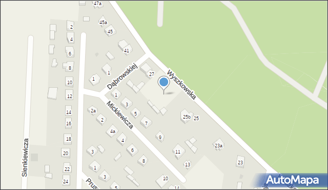 Rząśnik, Wyszkowska, 25c, mapa Rząśnik