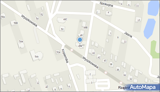Rząśnik, Wyszkowska, 48a, mapa Rząśnik