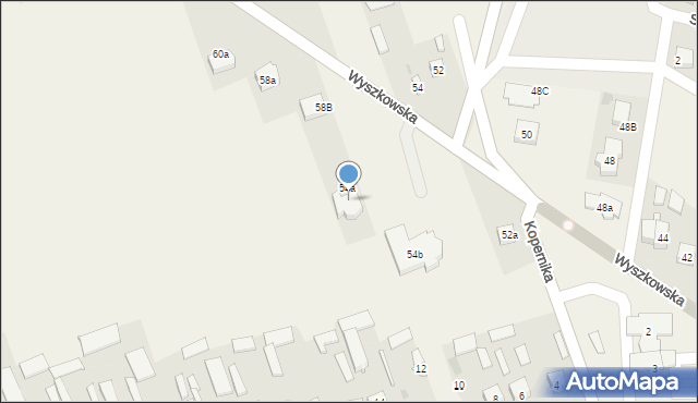 Rząśnik, Wyszkowska, 54c, mapa Rząśnik