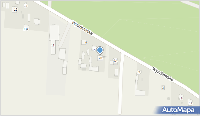 Rząśnik, Wyszkowska, 7B, mapa Rząśnik