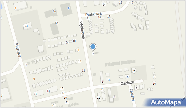 Sarbinowo, Wydmowa, 7, mapa Sarbinowo